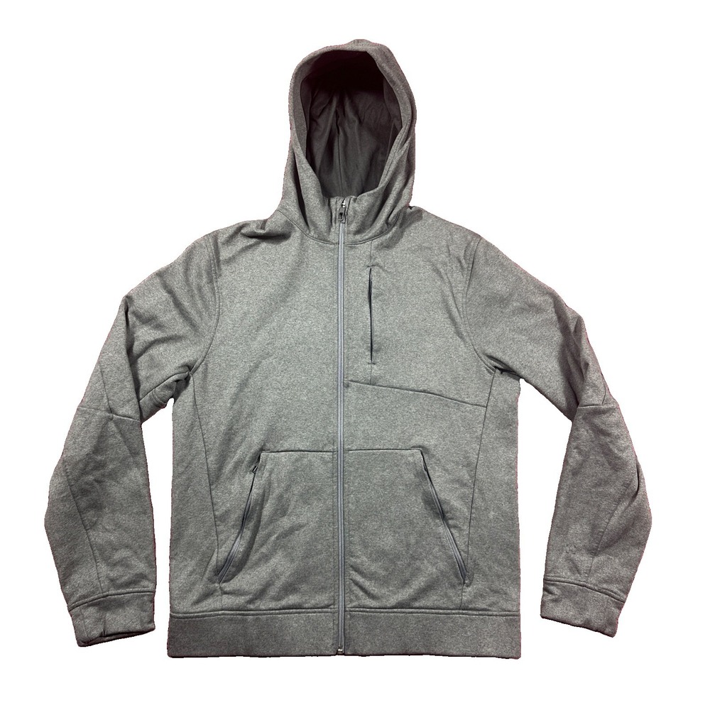 Lululemon City Sweat Hoodie Mens Medium Grey Full Zip Athletic Workout Logo
